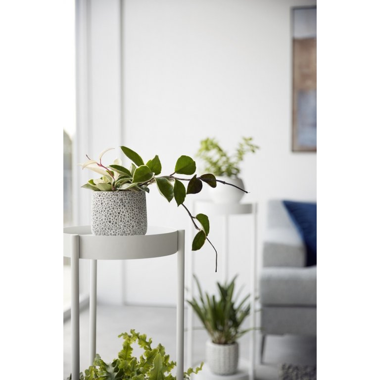 Yamazaki 2-tiered plant stand with caster - Tower - White