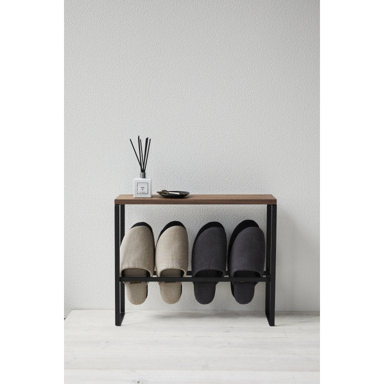 Yamazaki Wood-top slipper rack - Tower