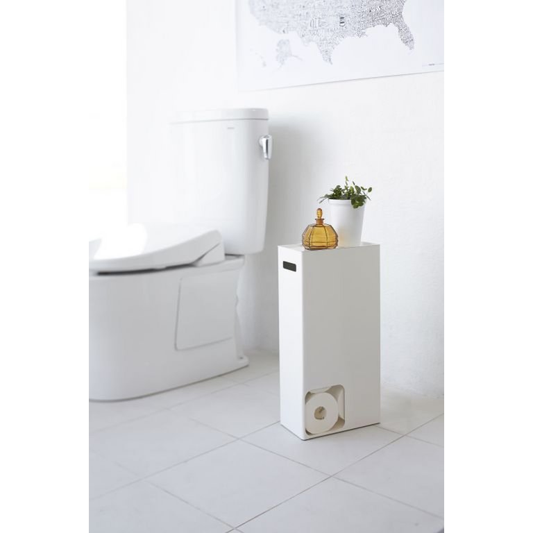 Yamazaki Toilet Paper Stocker - Tower - white