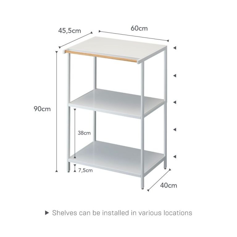 Yamazaki 3-Tiered storage Rack - Tower - white