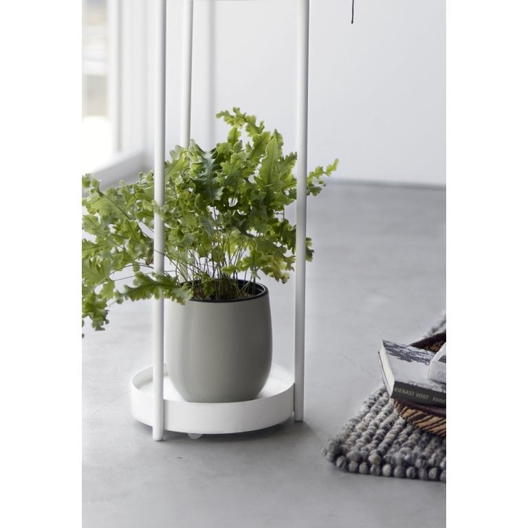 Yamazaki 2-tiered plant stand with caster - Tower - White