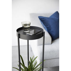 Yamazaki 2-tiered plant stand with caster - Tower - Black